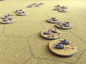 My WP troops rolling across the open (hex) plain